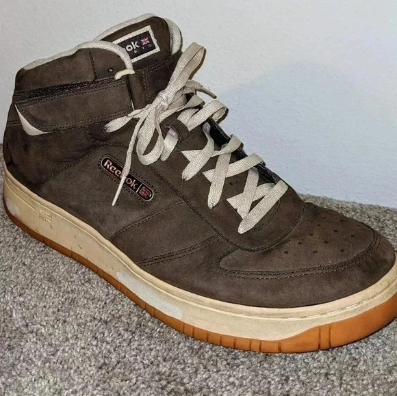 Reebok RB 305 FLU Brown Suede Leather‎ High Top Sneakers Shoes Mens Size 13 main image 7